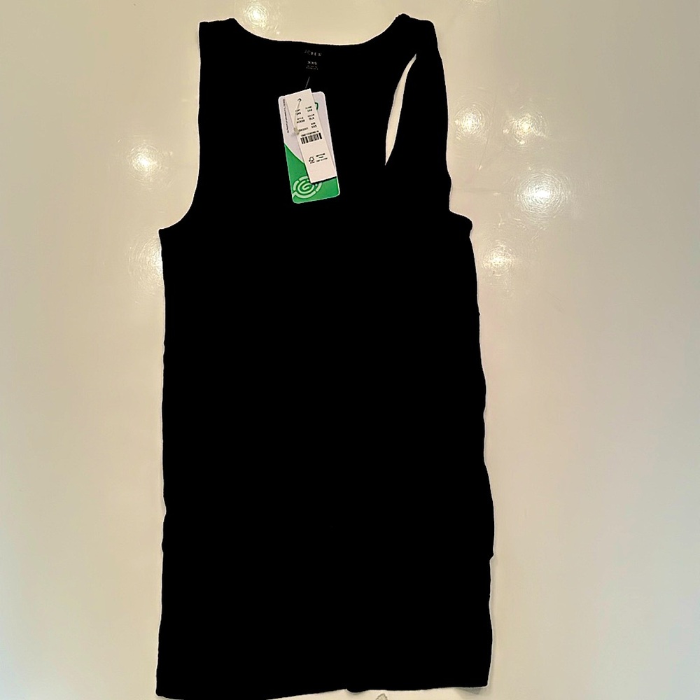 Navy JCrew ribbed tank top size XXS. Brand new. Never worn.